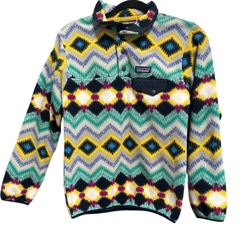 Patagonia Synchilla Snap-T Fleece Pullover Aztec sz XXS